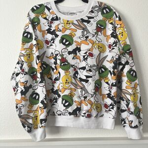 Looney Tunes Sweatshirt Women’s Size Medium Vintage 90s Bugs Bunny Y2K